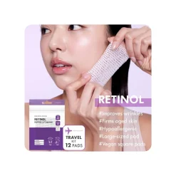 12 Almohadillas reafirmantes Dermal Retinol Peptide Lifting Pads