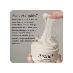 Arencia Rice Mucin Cleanser. Limpiador Iluminador e hidratante