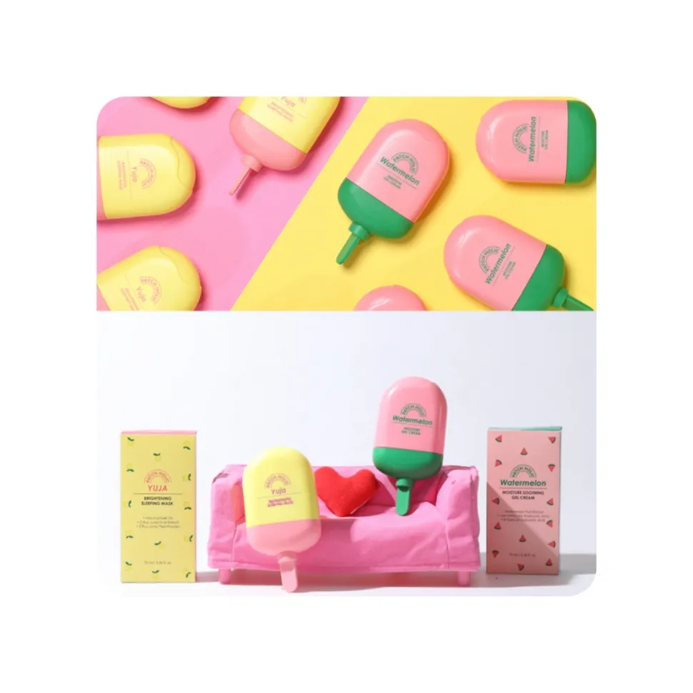 Crema Hidratante 8 tipos de hialurónico PATCH HOLIC Watermelon Moisture Gel Cream