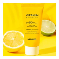 Crema Solar con Vitaminas Medi-Peel Vitamin RX. Essence Sun Cream SPF50+ PA++++