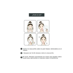 Mascarilla de Centella Asiática y Té Verde SKIN627 CICA with Green Tea Facial Mask
