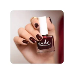 Nude Experiencie Scala Esmalte Uñas Rojo-Negro Perlado
