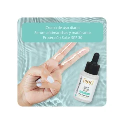 Skincyclopedia Crema-Serum para piel grasa con protección solar SPF30, Niacinamida y Prebiótico